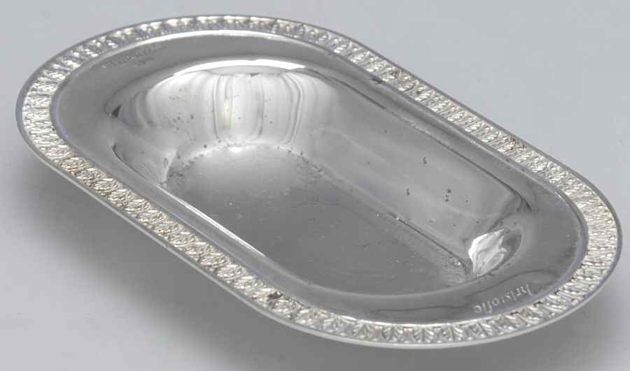 Malmaison (Sterling, Hollowware) Metal Stand for Crystal Salt & Pepper Shakers by Christofle France-1