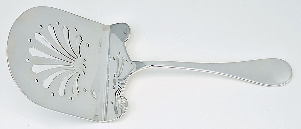 Berry (Silverplate) Solid Asparagus Server by Christofle France-1