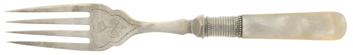 Pearl Handle Flatware 1 (Sterling) Pearl Handle Individual Fish Fork by Charles Boyton&Son-1