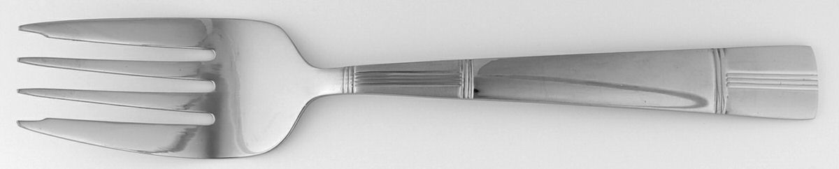 Symmetry (Stainless) Medium Solid Cold Meat Serving Fork by Cuisinart Flatware-1