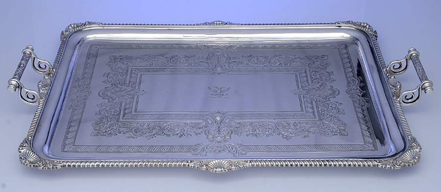 Sterling Hollowware 24" Waiter Tray by Cooper Bros & Sons-1
