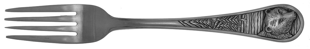 Bear II Satin (Stainless) Fork by Cambridge Silver-1