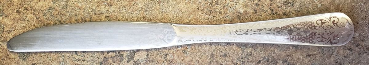 Couture Etch (Stainless) Modern Solid Knife by Cambridge Silver-1
