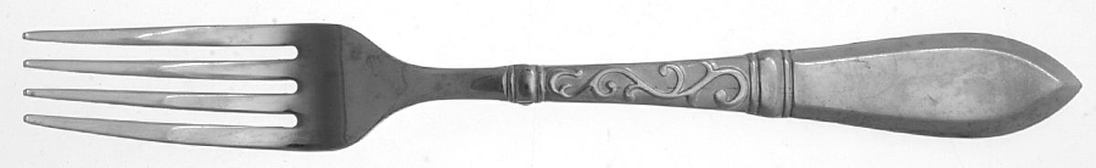 Embossed Scroll Sand (Stainless) Fork by Cambridge Silver-1