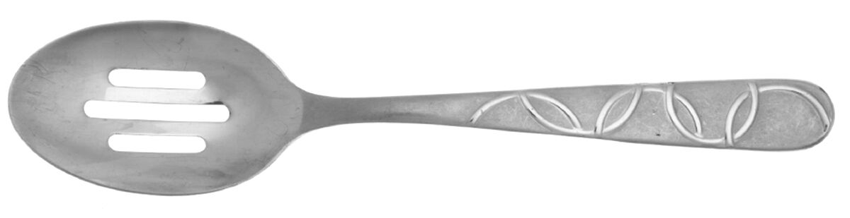 Serendipity Sand (Stainless) Pierced Tablespoon (Serving Spoon) by Cambridge Silver-1