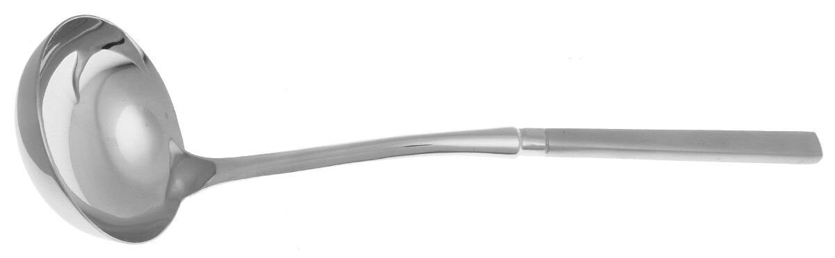Kenton (Stainless) Soup Ladle with Stainless Bowl HC by Crate & Barrel Flatware-1