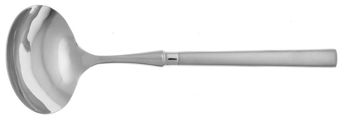 Kenton (Stainless) Gravy Ladle with No Spout Stainless Bowl HC by Crate & Barrel Flatware-1