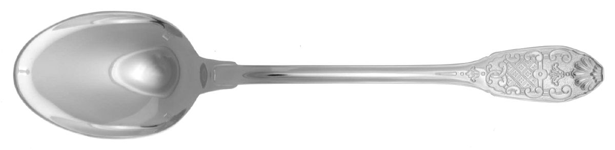 Royal Cisele (Silverplate) Solid Serving Spoon by Christofle France-1