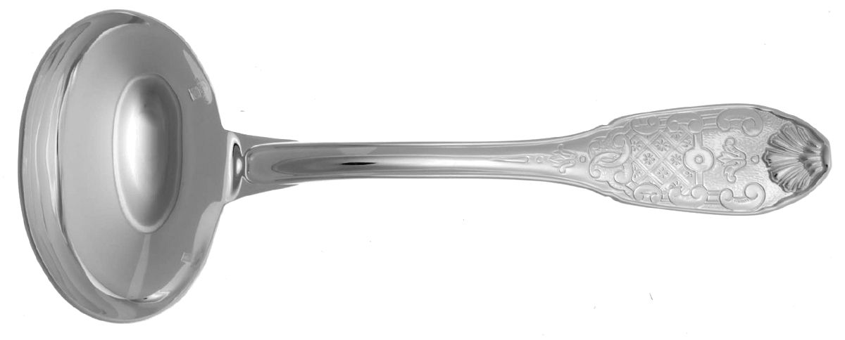 Royal Cisele (Silverplate) Solid Gravy Ladle by Christofle France-1