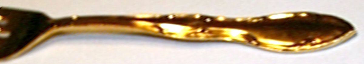 CSS13-Gold Electroplate Individual Salad Fork by Continental Silver-1