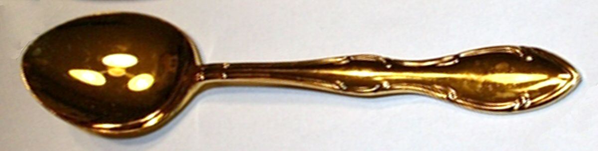 CSS13-Gold Electroplate Place/Oval Soup Spoon by Continental Silver-1