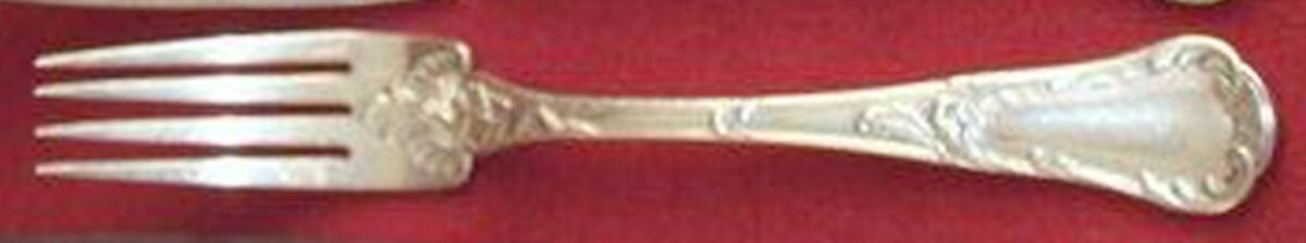 Louis XV Chrysanthemum (Slvp) Individual Salad Fork by Christofle France-1