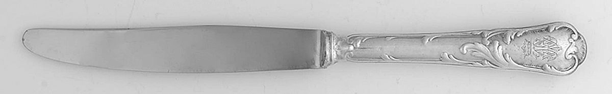 Louis XV Chrysanthemum (Slvp) Modern Hollow Knife by Christofle France-1