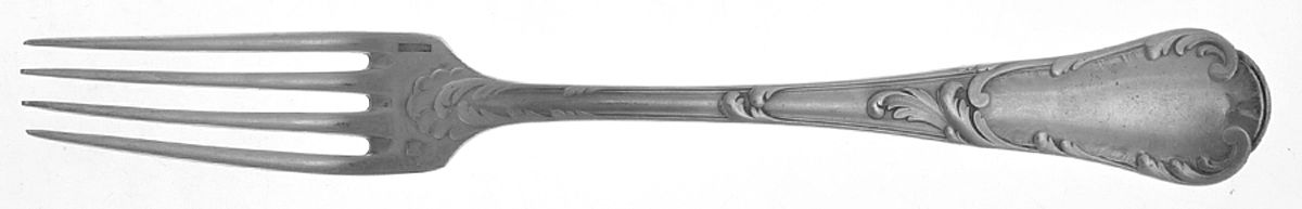 Louis XV Chrysanthemum (Slvp) Monogram Individual Salad Fork by Christofle France-1