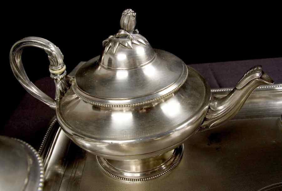 2098149 (Silverplate, Hollowware) Teapot by Christofle France-1