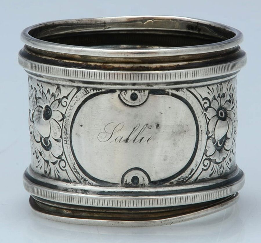 Coin Silver Hollowware Napkin Ring by Misc Coin Silver Mfg-1