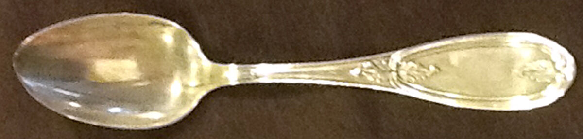 Olive (Coin) Place/Oval Soup Spoon by C A W Crosby-1