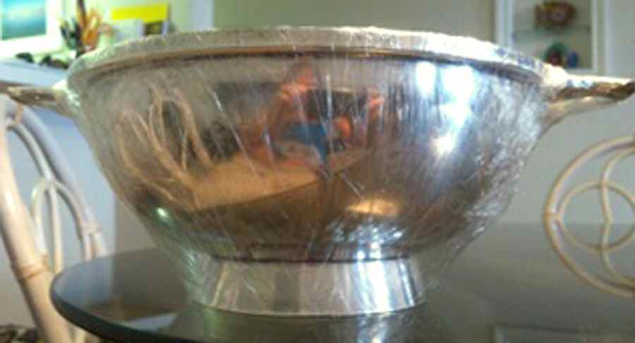 B94 (Sterling, Hollowware) 8" Round Handled Bowl by Cartier-1