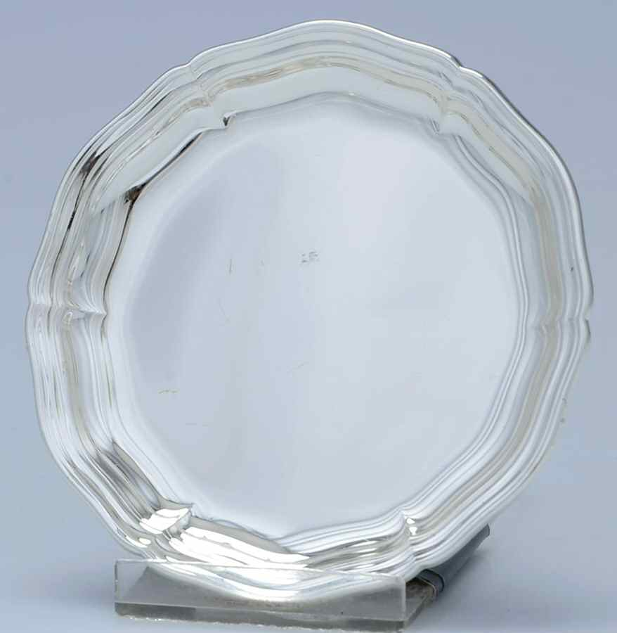 CTF109 (Silverplate, Hollowware) Coaster by Christofle France-1
