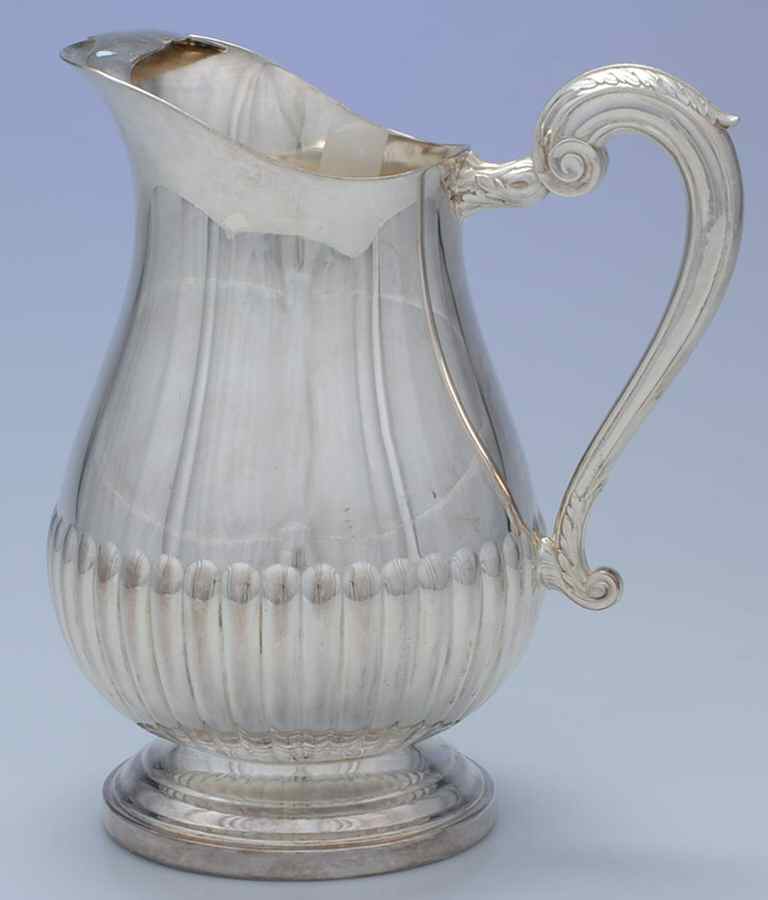 CTF110 (Silverplate, Hollowware) 64 Oz Ice Lip Water Pitcher by Christofle France-1