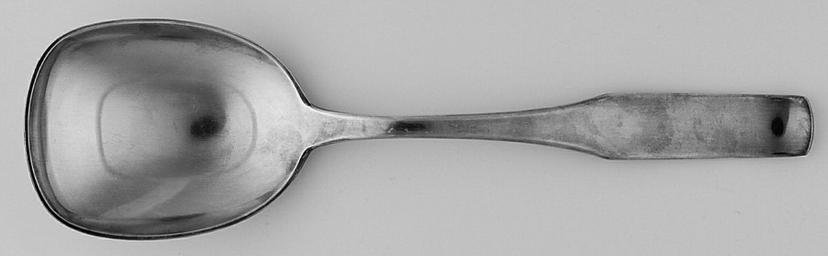 CUO87 (Silverplate) Solid Serving Spoon by C Hugo Pott-1