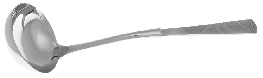 Sasha Sand (Stainless) Soup Ladle with Stainless Bowl HC by Cambridge Silver-1