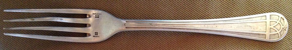Talisman (Silverplate) Fork by Christofle France-1