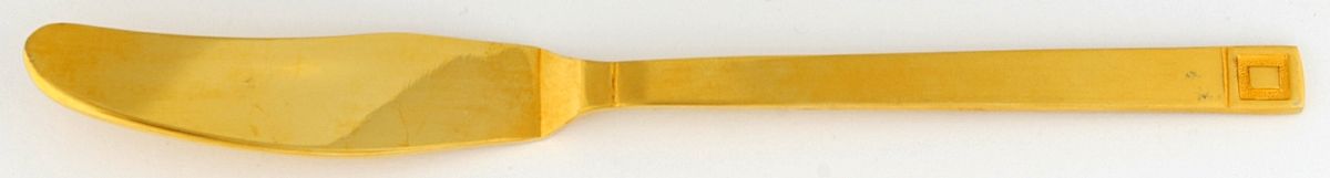 CSM31G (Gold Electroplate) Flat Handle Master Butter Knife by Cosmos Products Company-1