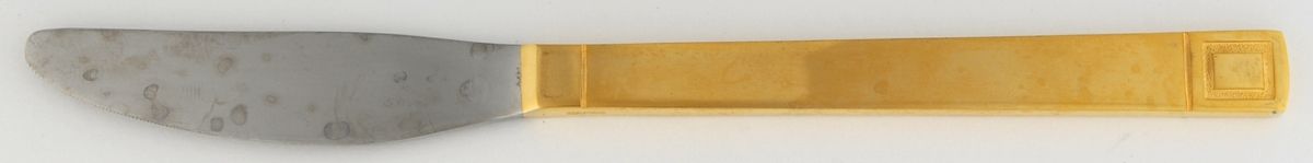 CSM31G (Gold Electroplate) Modern Solid Knife by Cosmos Products Company-1