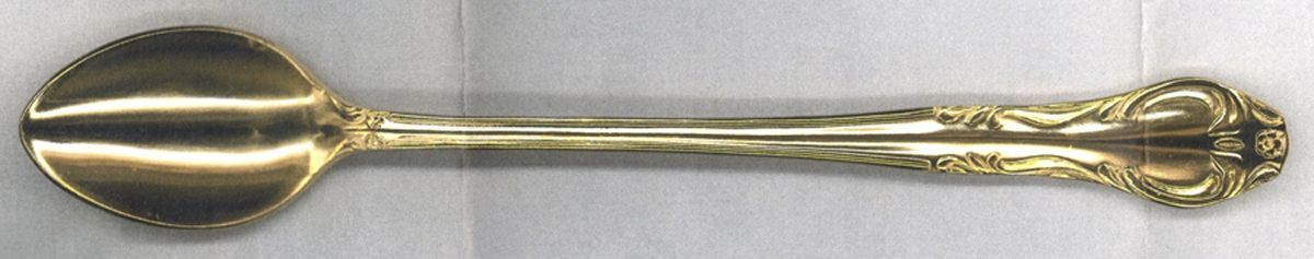CSM19G (Gold Electroplate) Iced Tea Spoon by Cosmos Products Company-1