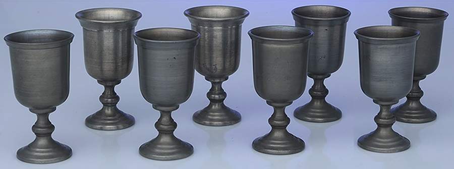 C5L1 Pewter Hollowware Water Goblet - Set of 8 by Colonial Casting Company-1