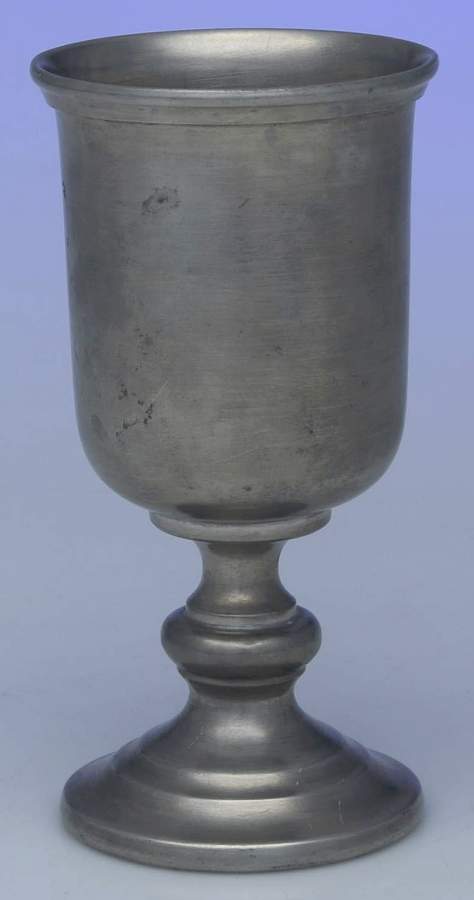 C5L1 Pewter Hollowware Water Goblet by Colonial Casting Company-1