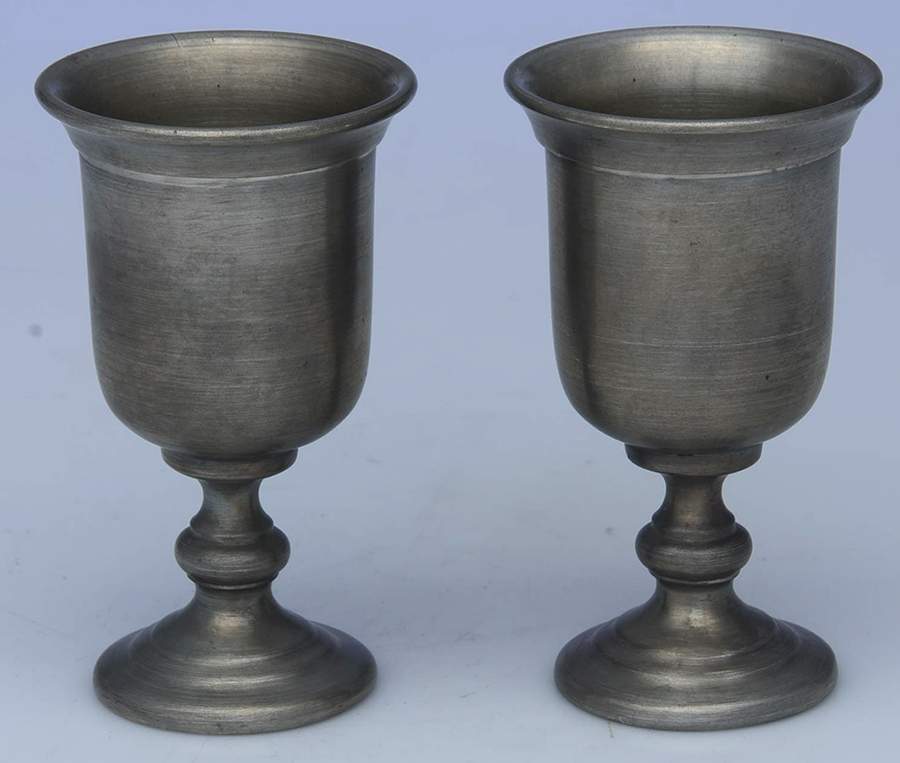 C5L1 Pewter Hollowware Wine Goblet - Set of 2 by Colonial Casting Company-1
