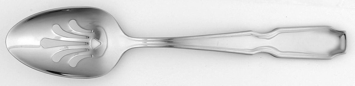 Aire (Stainless) Pierced Tablespoon (Serving Spoon) by Cuisinart Flatware-1