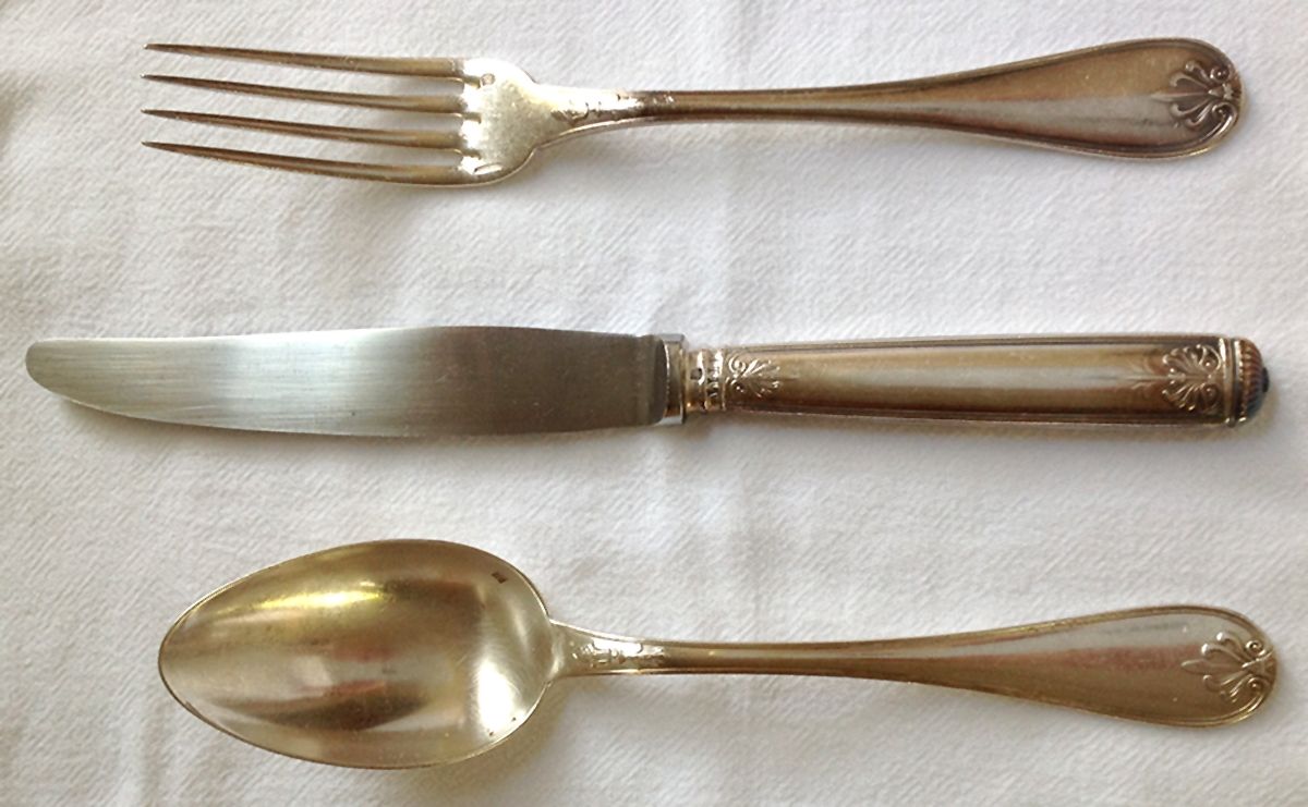 CTF116 (Silverplate) Fork by Christofle France-1