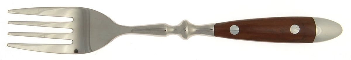 Bistro Woodgrain Brown (Stainless) Individual Salad Fork by Chefs-1