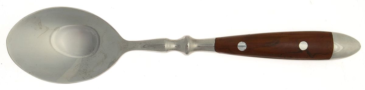 Bistro Woodgrain Brown (Stainless) Place/Oval Soup Spoon by Chefs-1