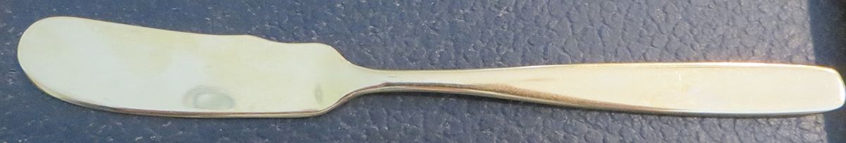 Consul (Gold Electroplate) Flat Handle Butter Spreader by Continental Silver-1
