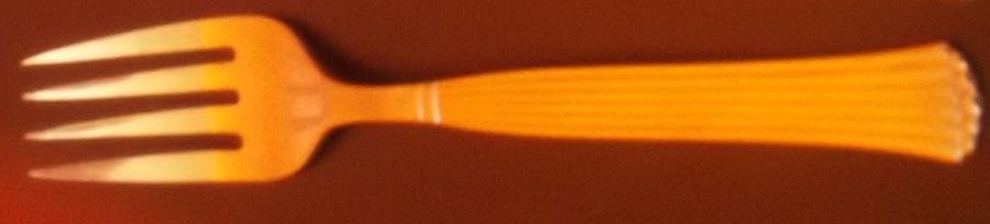 Tosca (Gold Electroplate) Individual Salad Fork by Cosmos Products Company-1