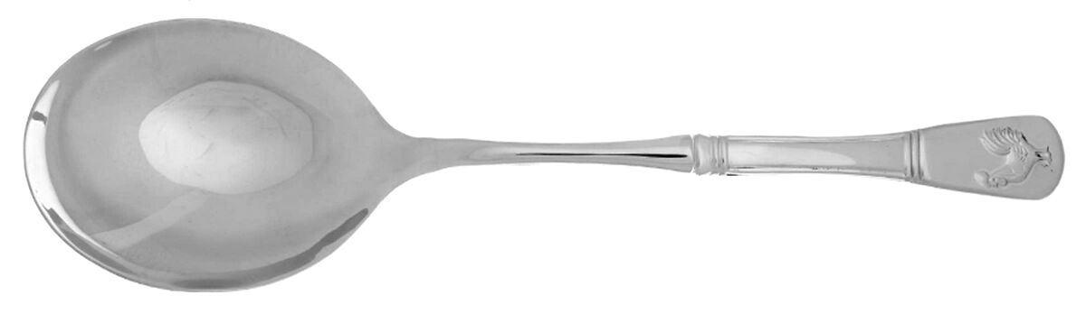 French Rooster (Stainless) Casserole Spoon with Smooth Stainless Bowl HC by Cuisinart Flatware-1