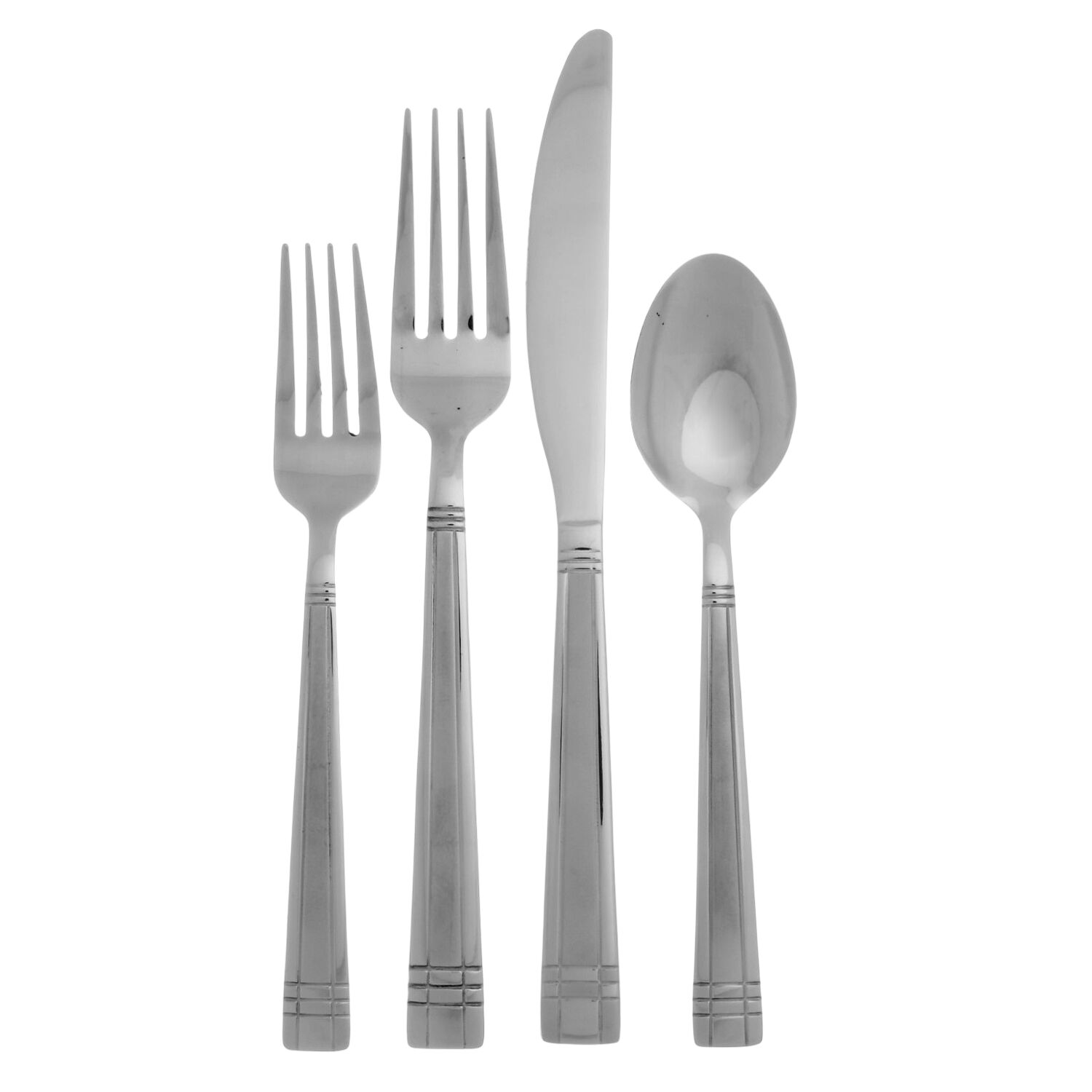 Axis Sand (Stainless) 4 Piece Place Setting by Cambridge Silver-1