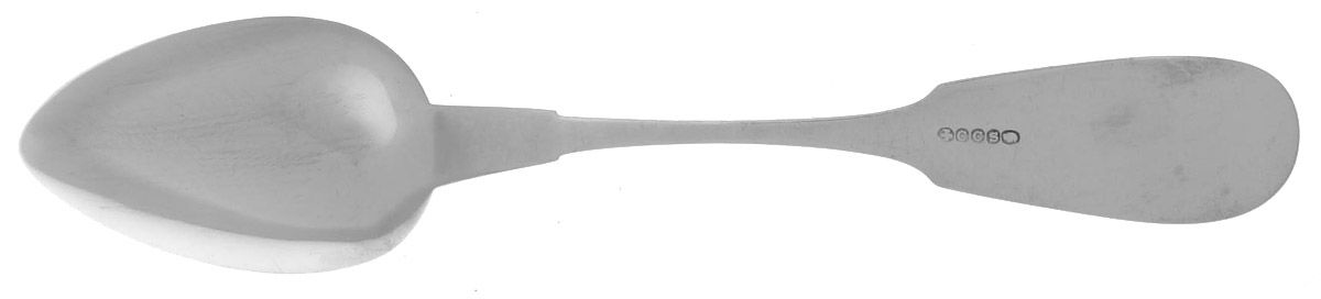 Coin Silver Flatware Dessert/Oval Soup Spoon by Charles C Shaver-3