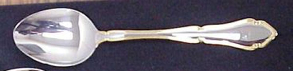 Sonata Gold Accent (Stainless) Teaspoon by Cambridge Silver-1