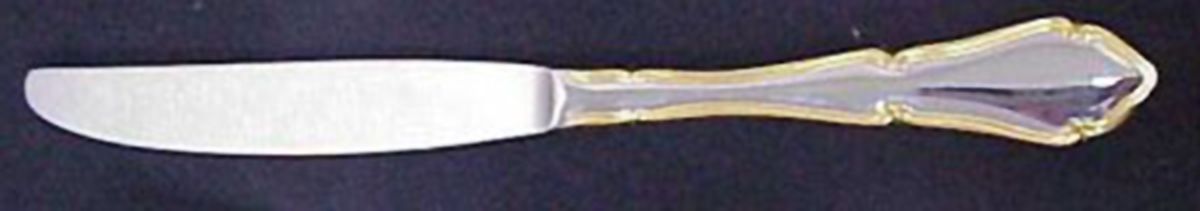 Sonata Gold Accent (Stainless) Modern Solid Knife by Cambridge Silver-1