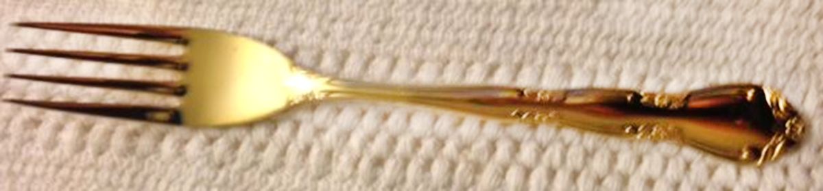CSS38 (Gold Electroplate) Fork by Continental Silver-1