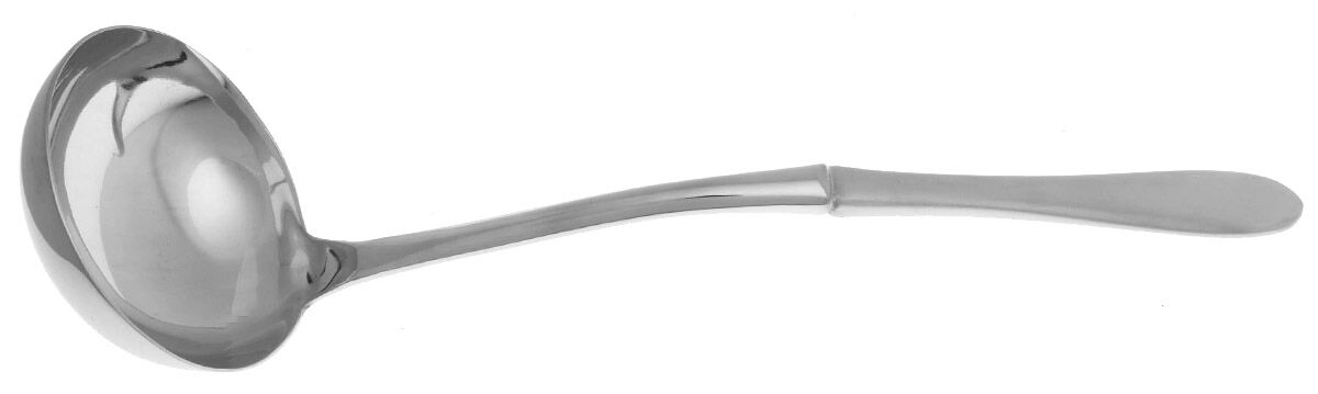Locale (Stainless) Soup Ladle with Stainless Bowl HC by Crate & Barrel Flatware-1