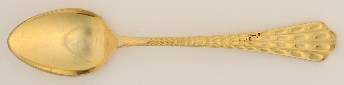 CSM4g (Gold Electroplate, 1966) Teaspoon by Cosmos Products Company-1
