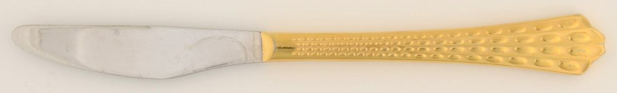 CSM4g (Gold Electroplate, 1966) Modern Solid Knife by Cosmos Products Company-1