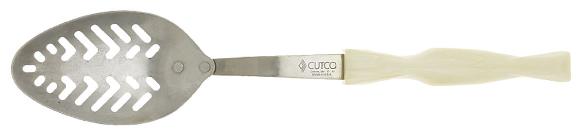 CUE3 (Stainless) Pierced Tablespoon (Serving Spoon) by Cutco Silver-1