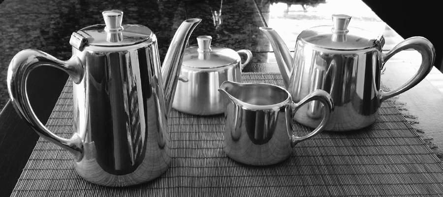 CTF118 (Silverplate, Hollowware) (4 Piece) Silverplate Tea Set by Christofle France-1